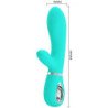 PRETTY LOVE - VIBRADOR MULTIFUNCIÓN PARA EL PUNTO G DE THOMAS, COLOR VERDE AGUA
