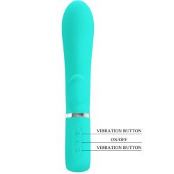 PRETTY LOVE - VIBRADOR MULTIFUNCIÓN PARA EL PUNTO G DE THOMAS, COLOR VERDE AGUA