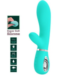 PRETTY LOVE - VIBRADOR MULTIFUNCIÓN PARA EL PUNTO G DE THOMAS, COLOR VERDE AGUA