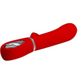 PRETTY LOVE - VIBRADOR MULTIFUNCIÓN PARA EL PUNTO G DE THOMAS, ROJO