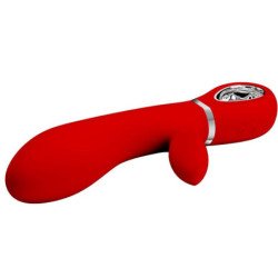 PRETTY LOVE - VIBRADOR MULTIFUNCIÓN PARA EL PUNTO G DE THOMAS, ROJO