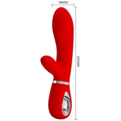 PRETTY LOVE - VIBRADOR MULTIFUNCIÓN PARA EL PUNTO G DE THOMAS, ROJO