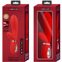 PRETTY LOVE - VIBRADOR MULTIFUNCIÓN PARA EL PUNTO G DE THOMAS, ROJO