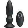 MR PLAY - POTENTE VIBRADOR CON CONTROL REMOTO Y TAPÓN ANAL NEGRO