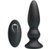 MR PLAY - POTENTE VIBRADOR CON CONTROL REMOTO Y TAPÓN ANAL NEGRO