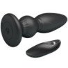 MR PLAY - POTENTE VIBRADOR CON CONTROL REMOTO Y TAPÓN ANAL NEGRO