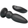 MR PLAY - POTENTE VIBRADOR CON CONTROL REMOTO Y TAPÓN ANAL NEGRO