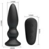 MR PLAY - POTENTE VIBRADOR CON CONTROL REMOTO Y TAPÓN ANAL NEGRO
