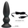 MR PLAY - POTENTE VIBRADOR CON CONTROL REMOTO Y TAPÓN ANAL NEGRO