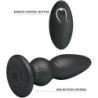 MR PLAY - POTENTE VIBRADOR CON CONTROL REMOTO Y TAPÓN ANAL NEGRO