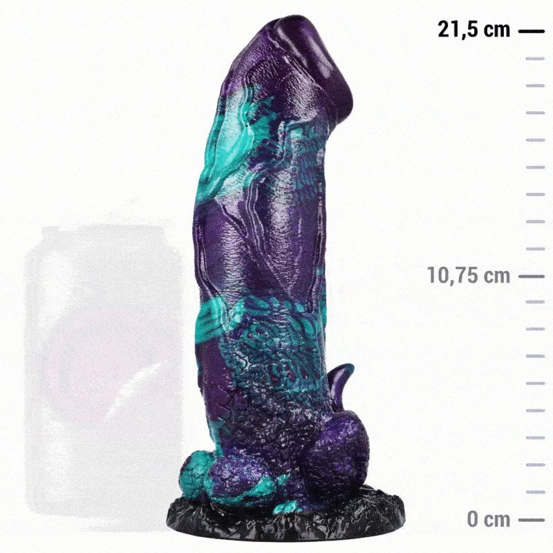 ÉPICO - DILDO BASILISK DOBLE PLACER ESCAMOSO TAMAÑO GRANDE