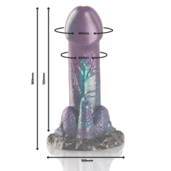 ÉPICO - DILDO BASILISK DOBLE PLACER ESCAMOSO TAMAÑO PEQUEÑO