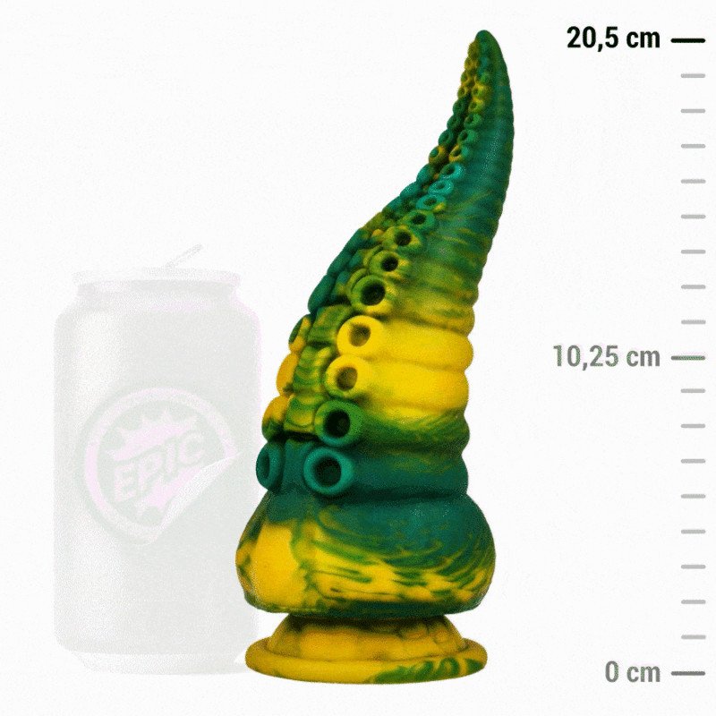 ÉPICO - DILDO DE TENTÁCULOS VERDES CETUS TAMAÑO GRANDE
