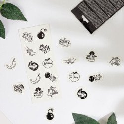 JUEGO SECRETO - CONJUNTO DE 10 TATUAJES TEMPORALES DE LA COLECCIÓN PICANTE