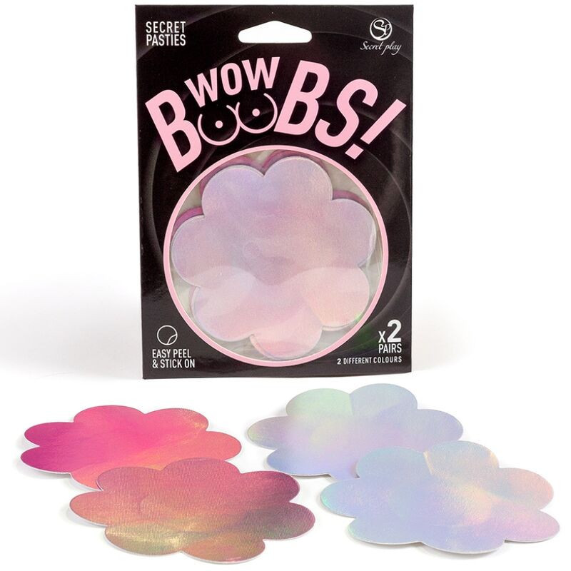SECRET PLAY - ¡TETAS INCREÍBLES! CUBIERTAS DE PEZONES CON FLORES