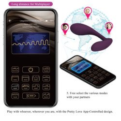 PRETTY LOVE - BAIRD PUNTO G 12 VIBRACIONES RECARGABLE APLICACIÓN LILA