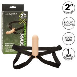 CALEXOTICS - EXTENSIÓN DE MÁXIMO RENDIMIENTO CON ARNÉS PARA PIEL LIGERA