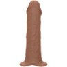 CALEXOTICS - EXTENSIÓN DE ALTO RENDIMIENTO CON ARNESS, COLOR MORENA
