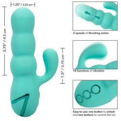 CALIFORNIA EXOTICS - DEL MAR DIVA VIBRADOR RABBIT VERDE AGUA BY CALIFORNIA DREAMING