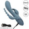 CALIFORNIA EXOTICS - VIBRADOR TRIPLE ÉXTASIS GRIS