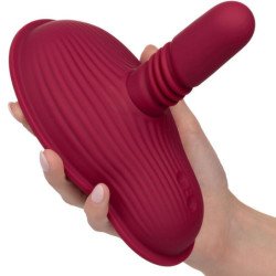 CALEXOTICS - MASAJEADOR DE RIENDO CON DOBLE MOTOR Y CONTROL REMOTO, ROJO
