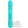 PRETTY LOVE - VIBRADOR MULTIFUNCIÓN 3 EN 1 KAMPAS RABBIT CON LENGUA VERDE AGUA