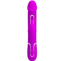 PRETTY LOVE - VIBRADOR MULTIFUNCIÓN KAMPAS RABBIT 3 EN 1 CON LENGUA FUCHSIA