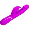 PRETTY LOVE - VIBRADOR MULTIFUNCIÓN KAMPAS RABBIT 3 EN 1 CON LENGUA FUCHSIA