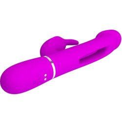 PRETTY LOVE - VIBRADOR MULTIFUNCIÓN KAMPAS RABBIT 3 EN 1 CON LENGUA FUCHSIA