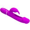 PRETTY LOVE - VIBRADOR MULTIFUNCIÓN KAMPAS RABBIT 3 EN 1 CON LENGUA FUCHSIA