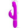PRETTY LOVE - VIBRADOR MULTIFUNCIÓN KAMPAS RABBIT 3 EN 1 CON LENGUA FUCHSIA