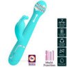 PRETTY LOVE - VIBRADOR DEJON RABBIT MULTIFUNCIÓN 3 EN 1 VERDE AGUA