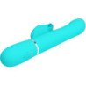 AMOR PRECIOSO - VIBRADOR CON FORMA DE CONEJO CON PERLAS VERDE AGUA
