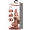PRETTY LOVE - SERIE PIEL DESLIZANTE DILDO REALISTA CON VENTOSA DE PIEL MARRÓN DESLIZANTE 19,4 CM