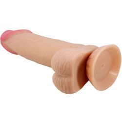 PRETTY LOVE - SERIE DE PIEL DESLIZANTE DILDO REALISTA CON VENTOSA DE PIEL DESLIZANTE 19,4 CM
