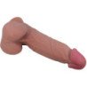 PRETTY LOVE - SERIE PIEL DESLIZANTE DILDO REALISTA CON VENTOSA DE PIEL MARRÓN DESLIZANTE 21,8 CM