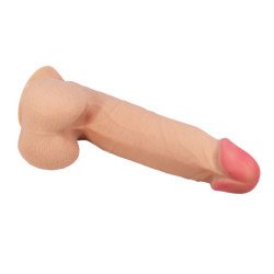 PRETTY LOVE - SERIE DE PIEL DESLIZANTE DILDO REALISTA CON VENTOSA DE PIEL DESLIZANTE 21,8 CM
