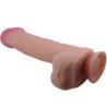 PRETTY LOVE - SLIDING SKIN SERIES DILDO REALÍSTICO CON VENTOSA PIEL DESLIZANTE MORENO 26 CM