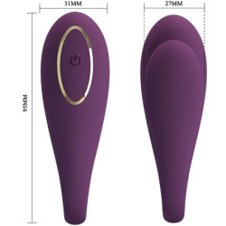 PRETTY LOVE - VIBRADOR DE DOBLE PLACER GLOBAL REMOTO DE AGOSTO