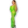 CHILIROSE - CR 4666 TOP Y FALDA VERDE S/M