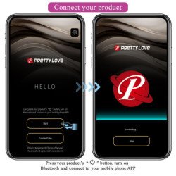 PRETTY LOVE - VIBRADOR ELECTROSHOCK HECTOR CONTROLADO POR APP MORADO