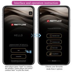PRETTY LOVE - VIBRADOR ELECTROSHOCK HECTOR CONTROLADO POR APP MORADO