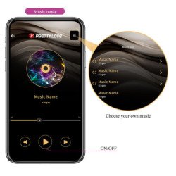 PRETTY LOVE - VIBRADOR ELECTROSHOCK HECTOR CONTROLADO POR APP MORADO