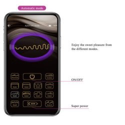 PRETTY LOVE - VIBRADOR ELECTROSHOCK HECTOR CONTROLADO POR APP MORADO