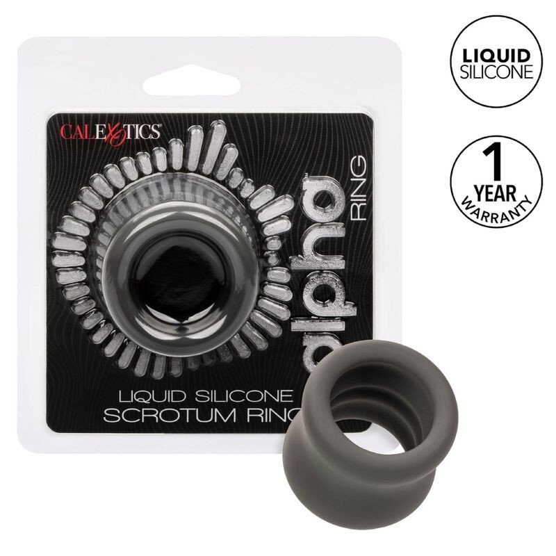 CALEXOTICS - ANILLO DE ESTIRAMIENTO DE ESCROTO ALPHA NEGRO