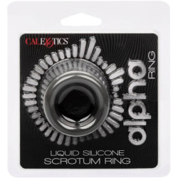 CALEXOTICS - ANILLO DE ESTIRAMIENTO DE ESCROTO ALPHA NEGRO