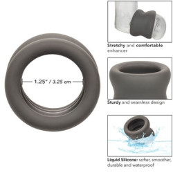 CALEXOTICS - ANILLO DE ESTIRAMIENTO DE ESCROTO ALPHA NEGRO