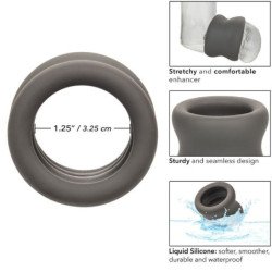 CALEXOTICS - ANILLO DE ESTIRAMIENTO DE ESCROTO ALPHA NEGRO