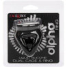 CALEXOTICS - ANILLO DE DOBLE JAULA ALPHA NEGRO
