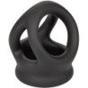 CALEXOTICS - ANILLO DE DOBLE JAULA ALPHA NEGRO